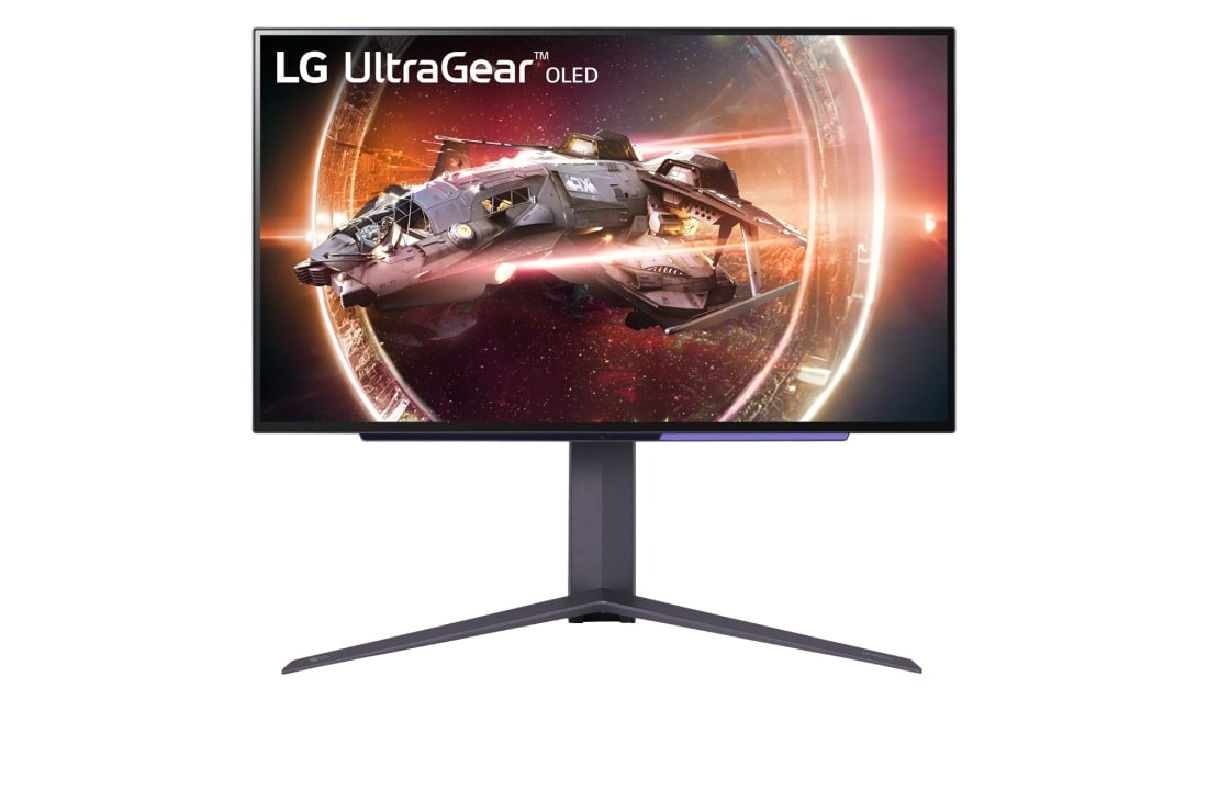 LG Οθόνη 27'' OLED UltraGear™ για παιχνίδια | HDR400 True black, 240 Hz, 0,03 ms (GtG), μπροστινή όψη, 27GS95QE-B