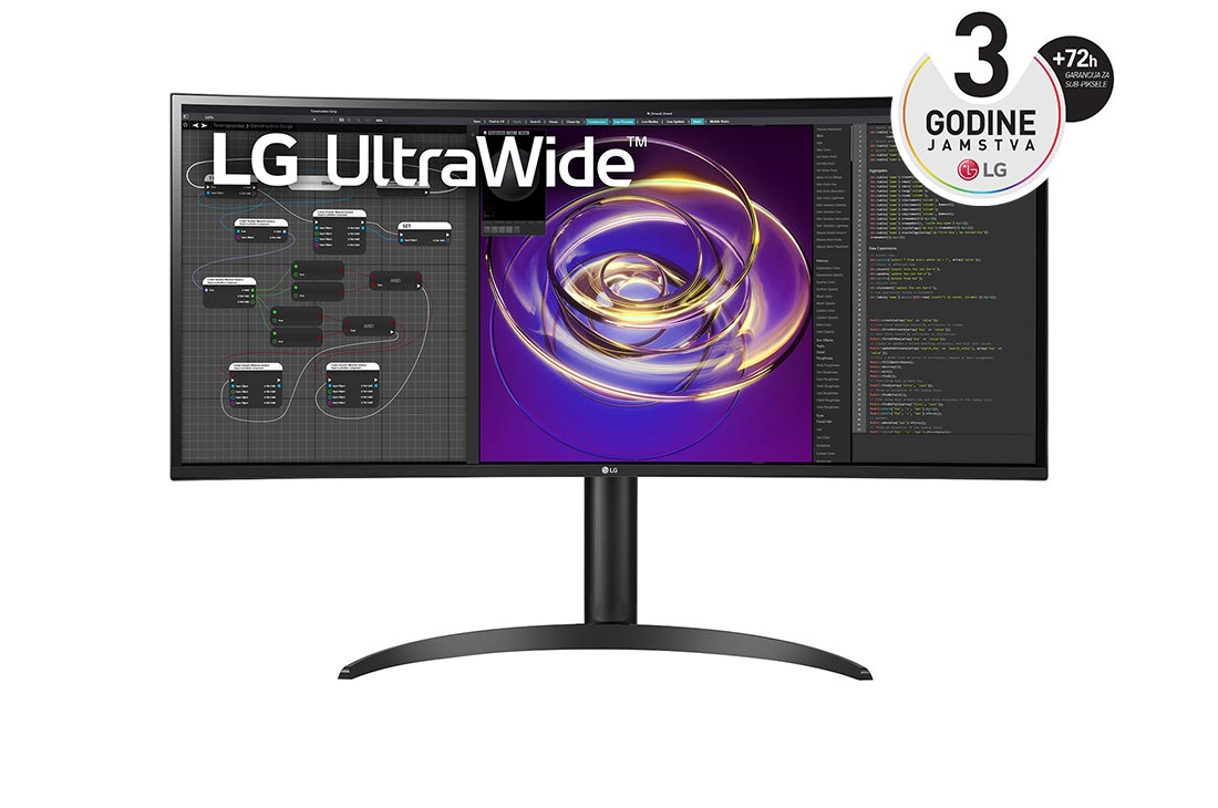 LG Zakrivljeni monitor UltraWide™ QHD 21 : 9 (3440 x 1440) od 34 inča, 34WP85CP-B, 34WP85CP-B