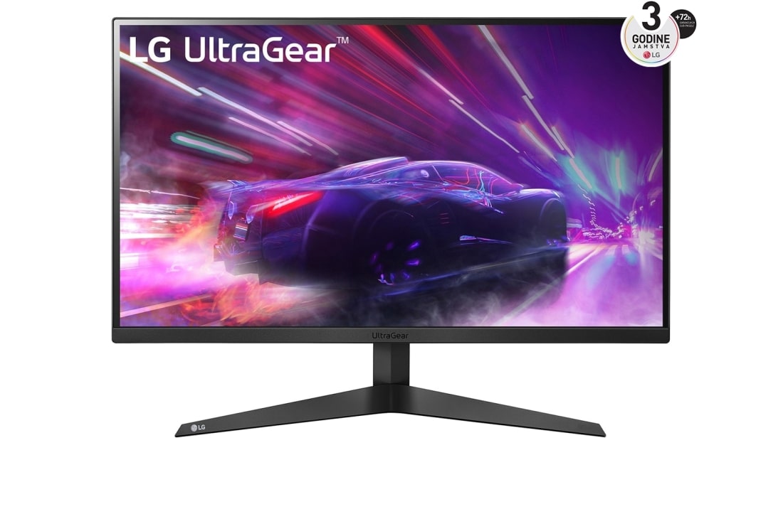 LG 27'' UltraGear™ monitor za igrače omjera slike 16:9 s brzinom osvježavanja od 165 Hz, prikaz prednje strane, 27GQ50F-B