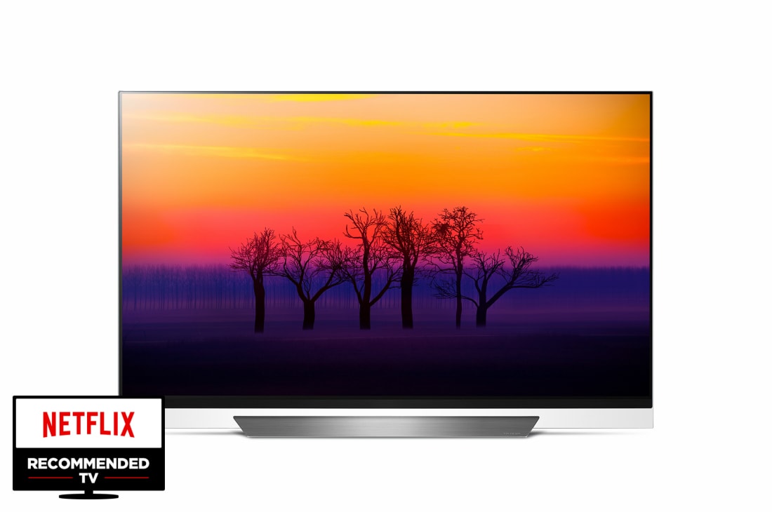 LG 55'' (139 cm) OLED TV s dizajnom slike na staklu, tehnologijom 4K Cinema HDR, operativnim sustavom webOS 4.0 i audio sustavom Dolby Atmos®, OLED55E8PLA