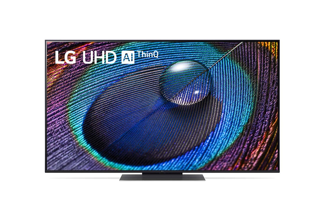 LG UHD UR91 4K pametni televizor od 55 inča, 2023, Prikaz prednje strane televizora LG UHD, 55UR91003LA