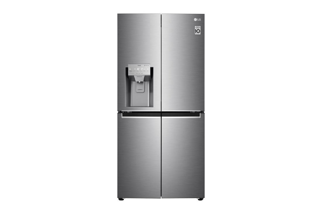 LG Keskeny négyajtós hűtőszekrény, DoorCooling⁺™ és ThinQ™ technológia, 506L kapacitás, GML844PZ6F, GML844PZ6F