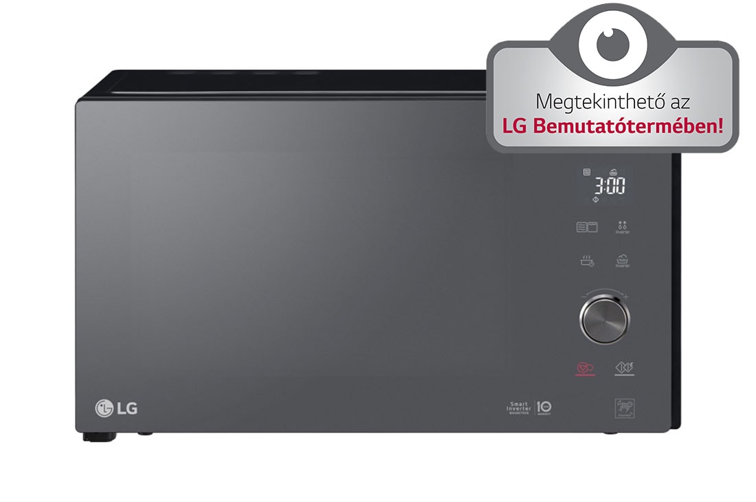 LG 25L grilles mikrohullámú sütő, Smart Inverter technológia, Healthy Fry funkció, Easy Clean belső bevonat, MH6565DPR, MH6565DPR