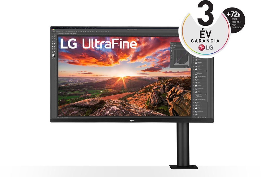 LG 31,5'' UltraFine™ Display Ergo 4K HDR10 monitor, 32UN880P-B, 32UN880P-B