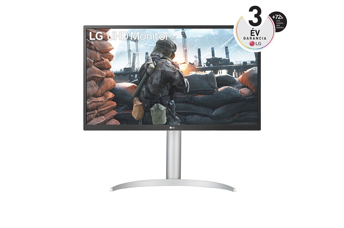 LG 27”-os UltraFine™ 16:9 képarányú 4K monitor USB-C csatlakozóval, előnézet, 27UP550P-W