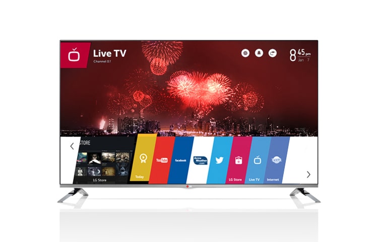 LG מסך 47 אינץ' CINEMA 3D Smart TV עם webOS , 47LB679Y