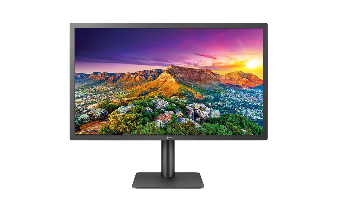 LG 23.7 Inch Ultra Fine 4K Monitor, Richer Color & Better Brightness, Front view, 24MD4KL-B