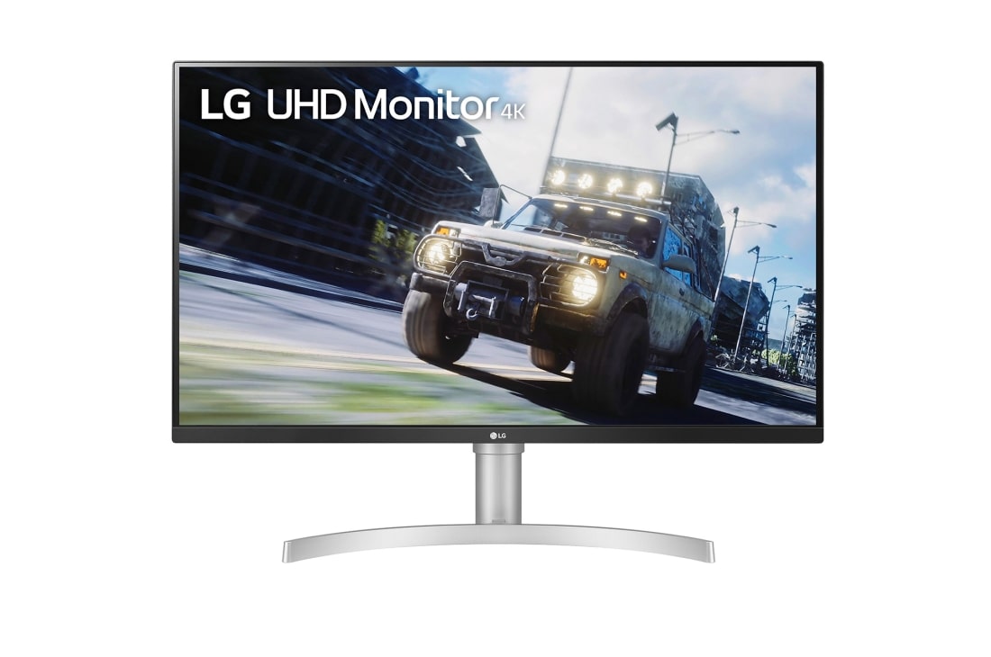 LG 31.5'' UHD 4K (3840x2160) HDR Monitor , Front view, 32UN550-W
