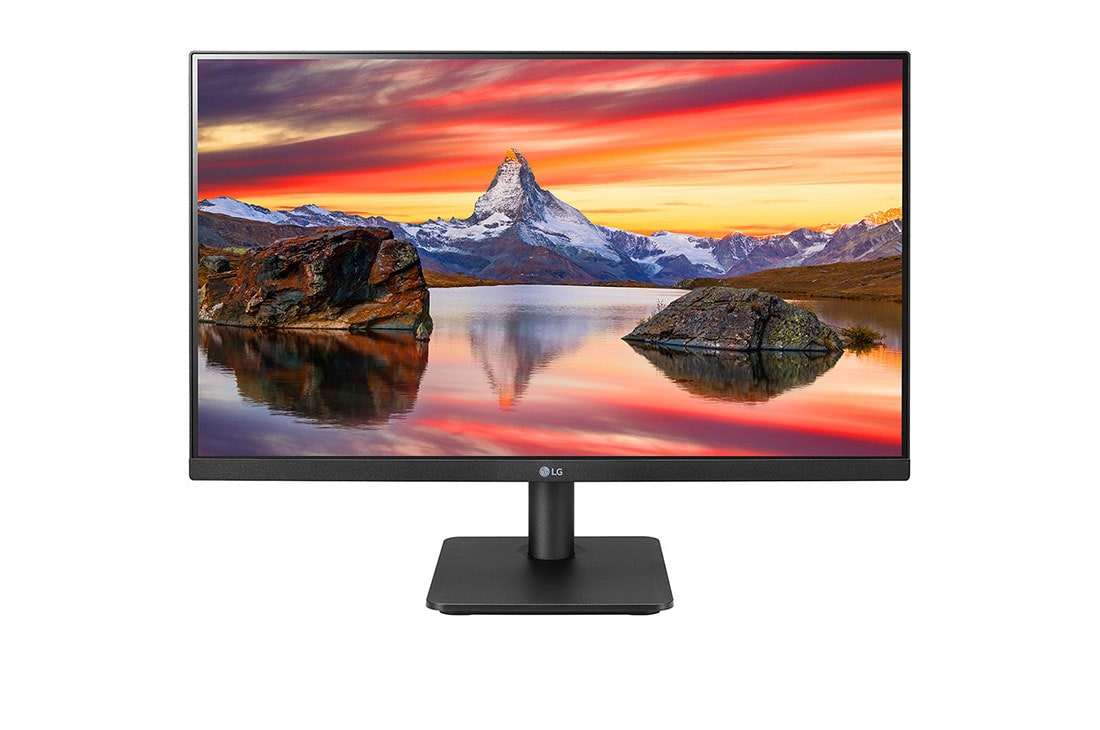 LG 23.8'' IPS Full HD Monitor with 3-Side Virtually Borderless Design, LG 24MP400-W front view, 24MP400-W