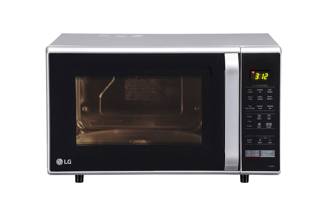 LG 28L Microwave with Convection, front view, MC2846SL