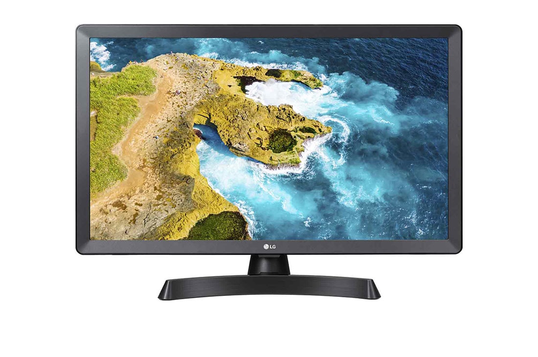 LG 23,6 col. „HD Ready LED TV“ monitorius, vaizdas iš priekio, 24TQ510S-PZ