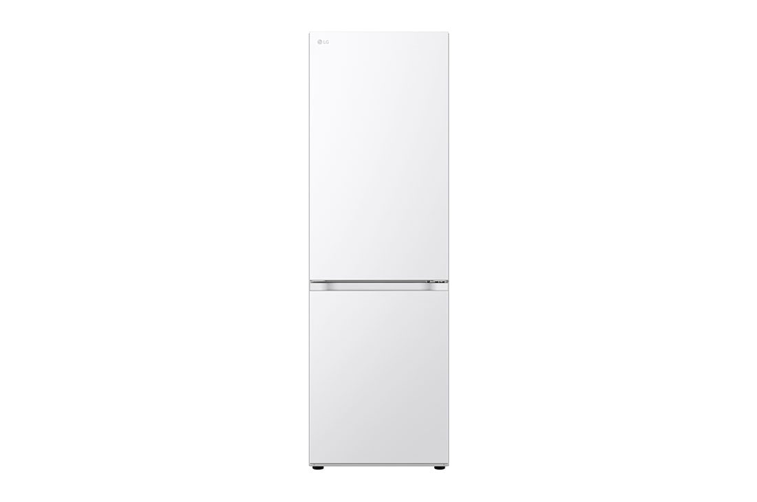 LG GBV3 serijos 344L pilnai bešerkšnis šaldytuvas, aukštis 186cm, Total No Frost, Front, GBV3100DSW