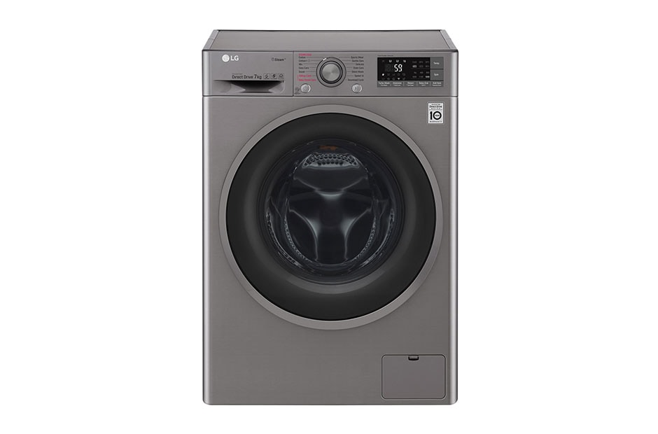 LG 7kg „TurboWash™“ skalbimo mašina su garų funkcija, A+++ -10% klasė, F2J7HY8S