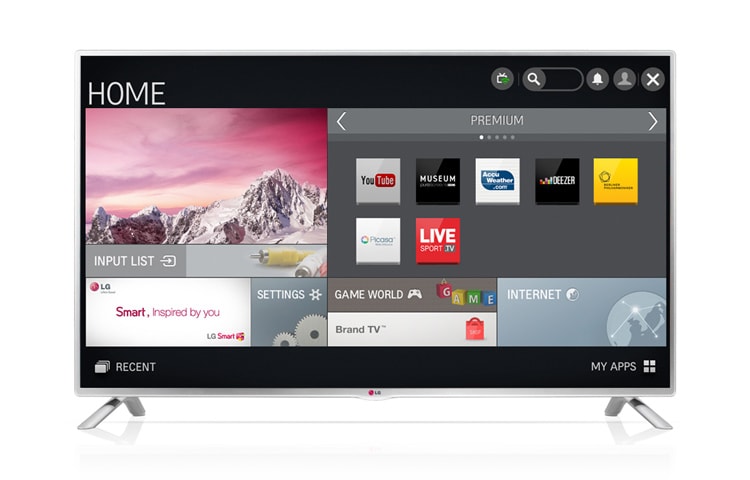 LG 50 colių Smart TV LED televizorius su „Full HD“ vaizdo kokybe ir išmaniąja energijos taupymo funkcija., 50LB570V