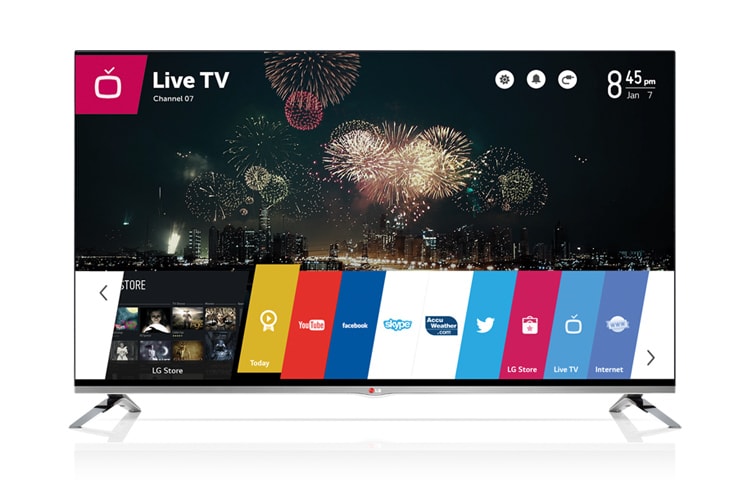LG 55 colių Smart TV LED televizorius su „WebOS“, „Magic Remote“ nuotolinio valdymo pultu ir dviejų branduolių procesoriumi., 55LB671V
