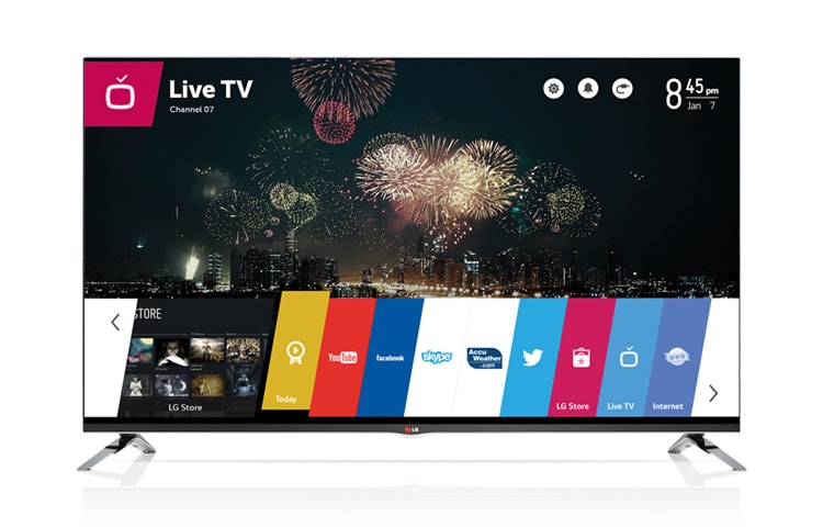 LG 47 colių Smart TV LED televizorius su „WebOS“, „Magic Remote“ nuotolinio valdymo pultu ir dviejų branduolių procesoriumi., 47LB671V