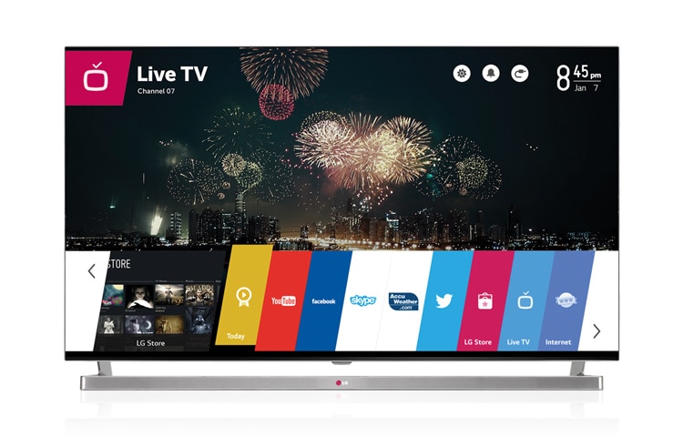 LG 60 colių Smart TV LED televizorius su „WebOS“, „Magic Remote“ nuotolinio valdymo pultu ir integruotu kameru., 60LB870V