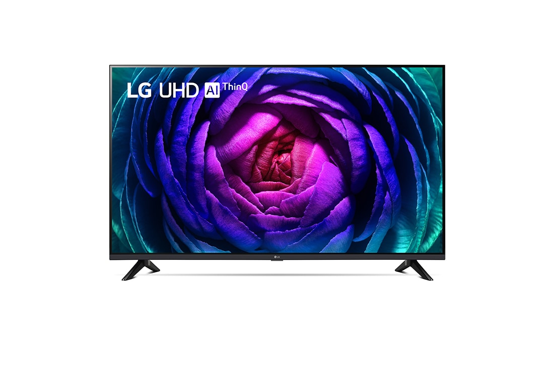 LG UHD UR74 55 colių 4K išmanusis televizorius, 2023 m., Front view, 55UR74003LB