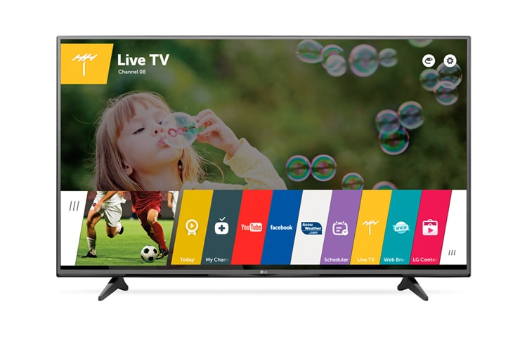 LG 55 colių „Ultra HD“ Smart TV televizorius su „WebOS 2.0“ ir integruotu „WiFi“., 55UF6807