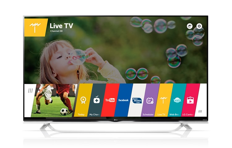 LG 60 colių „Ultra HD“ Smart TV televizorius su „WebOS 2.0“ ir „Harman/Kardon“ sukurtu garsu., 60UF852V