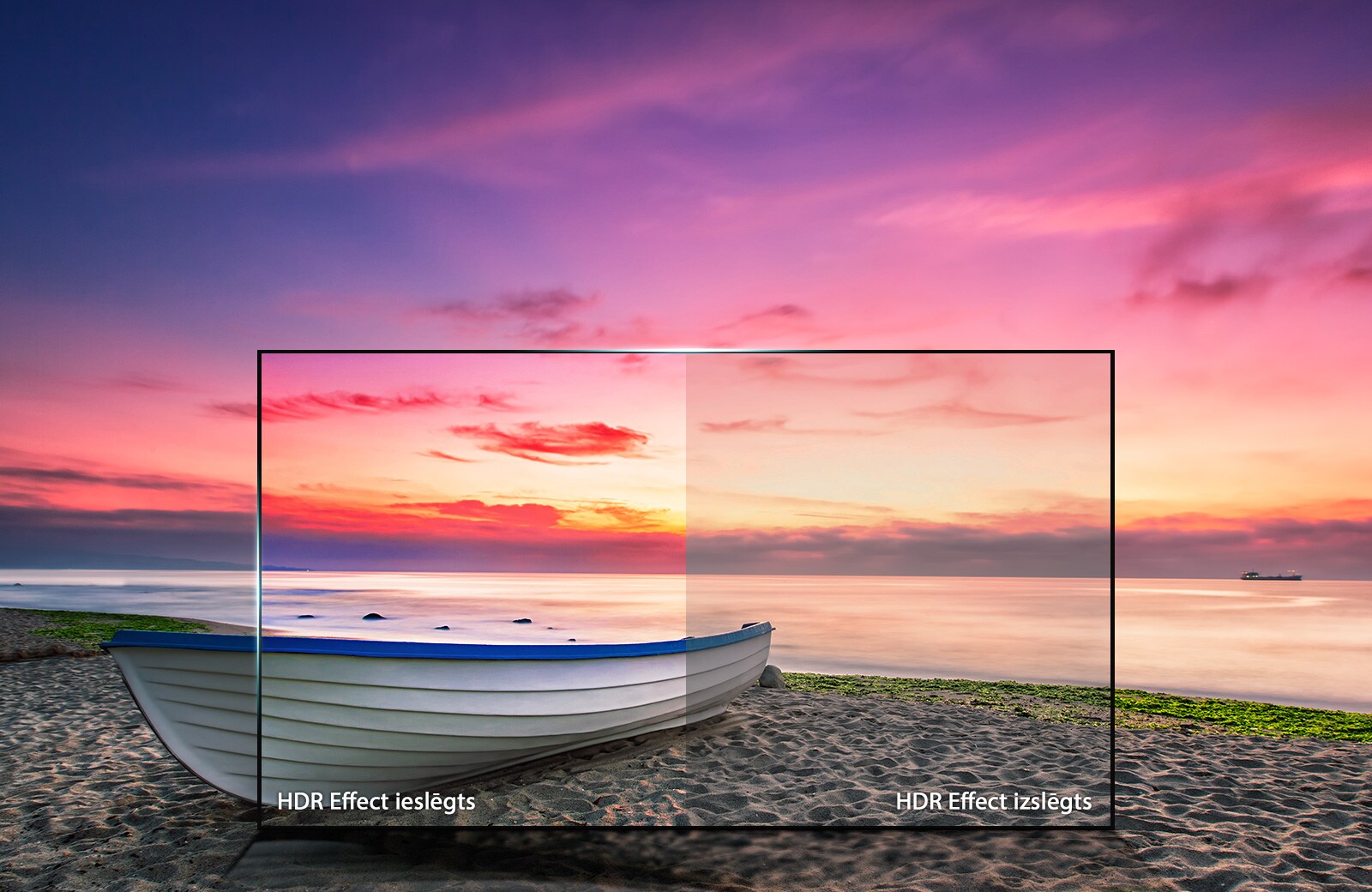 Kontrasta pastiprinātājs HDR tuvai kvalitātei