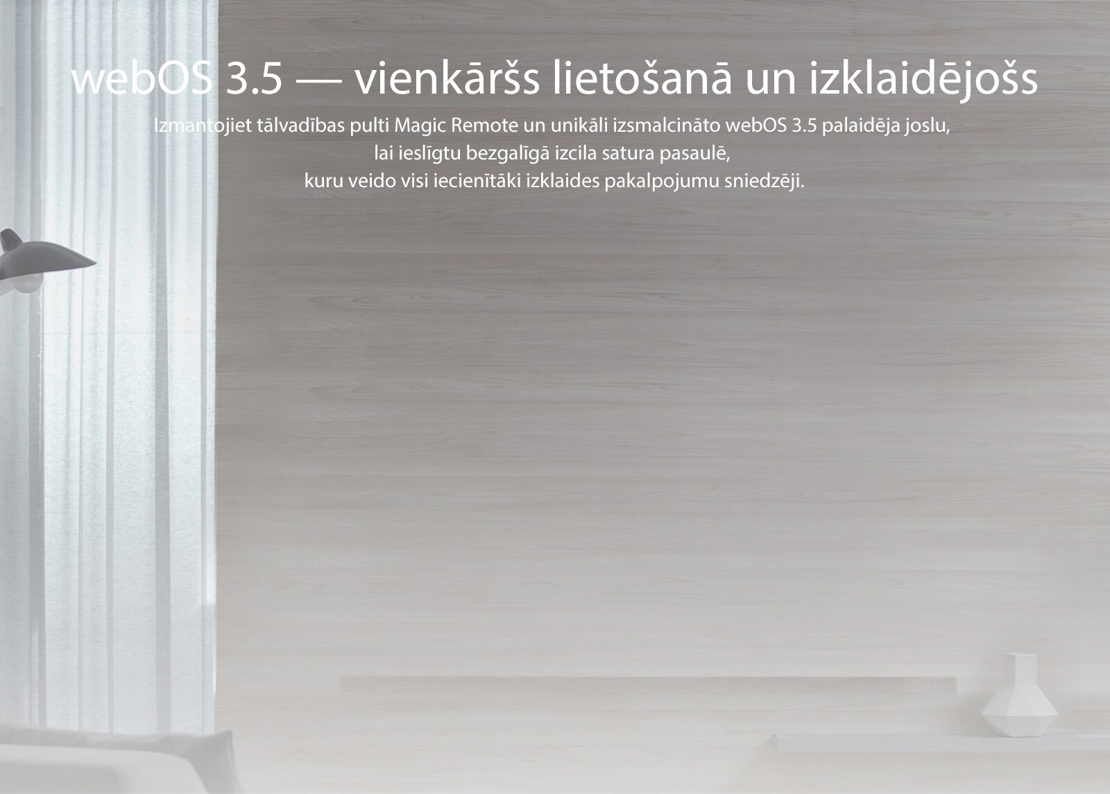 webOS 3.5 — vienkāršs lietošanā un izklaidējošs