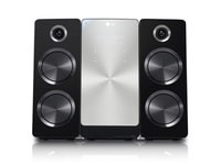 Audio ierīce ar 160W audio izvadi, automātisks ekvalaizers, 3 virzienu skaļruņu sistēma ar sānu zemfrekvences skaļruni 