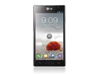 LG Optimus L9 Android viedtālrunis ar 1 GHz divkodolu procesoru un 4,7 collu IPS ekrānu. 