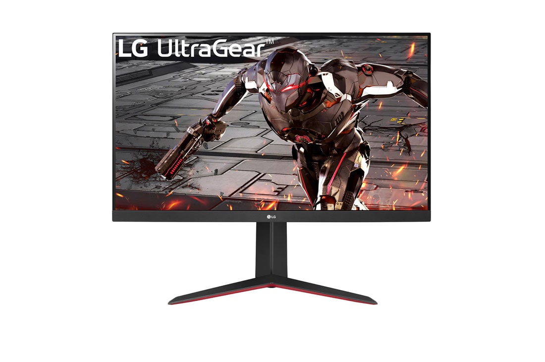 LG 32 collu UltraGear™ monitors spēlēm, skats no priekšpuses, 32GN600-B