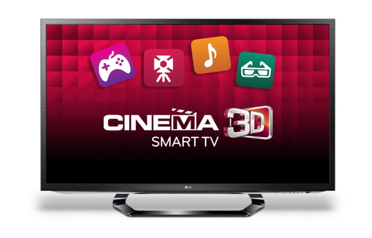 LG 55'' 3D LED televizors, LG Smart TV, Cinema 3D, 2D pārveide uz 3D, izšķirtspējas uzlabotājs, MCI 400, 55LM620S