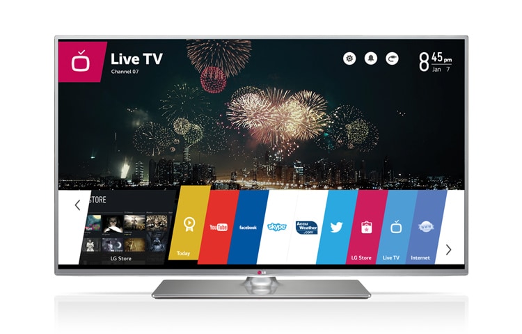 LG 32 collu Smart TV LED televizors ar WebOS, iebūvētu WiFi un Cinema 3D tehnoloģiju., 32LB650V