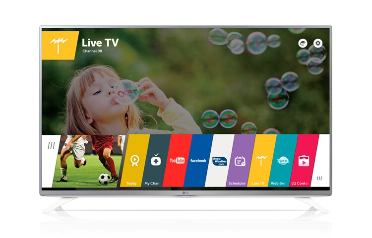 LG 43 collu Smart TV LED televizors ar WebOS Lite un iebūvētu WiFi., 43LF590V