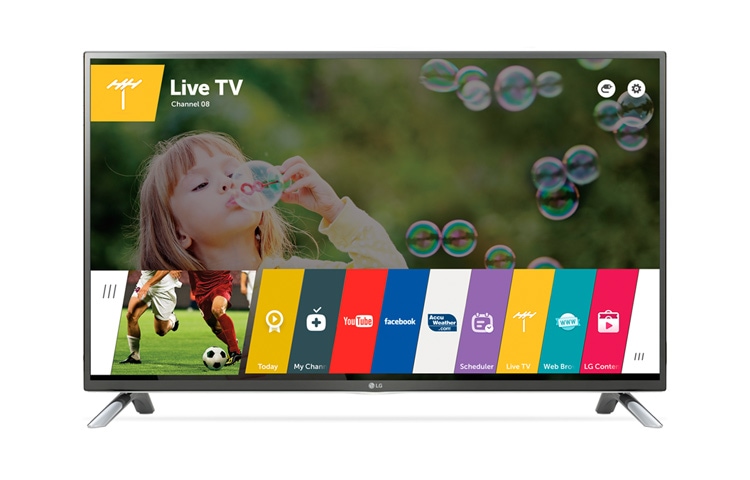LG 32 collu Smart TV LED televizors ar WebOS 2.0 un iebūvētu WiFi., 32LF650V