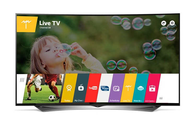 LG 55 collu Ultra HD izliekts televizors ar WebOS un Magic Remote pulti., 79UG880V