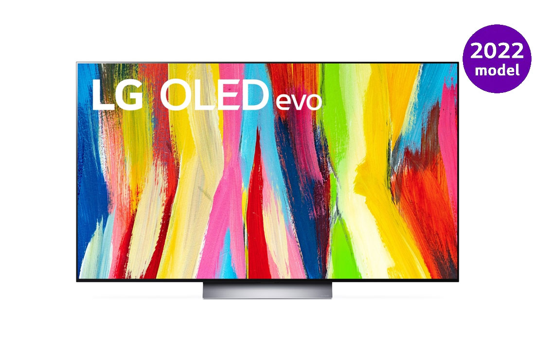 LG OLED evo C2 55 collu 4K Smart TV, Skats no priekšpuses, OLED55C21LA