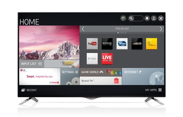 LG 55 collu Ultra HD Smart TV televizors ar LG Smart TV, Magic Remote tālvadības pulti un Cinema Screen dizainu., 55UB830V