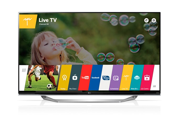 LG 55 collu Ultra HD Smart TV televizors ar WebOS 2.0 un Harman Kardon® skaņas sistēmu., 55UF8557