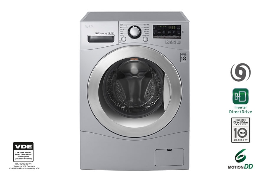 LG TurboWash™ veļas mašīna, 7 kg ietilpība, FH2A8HDN4