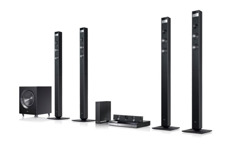 LG Home-cinéma Blu-ray 3D, 1125W, enceintes étagères, technologie ''LG Cinema 3D Sound'', Smart TV, BH9520TW