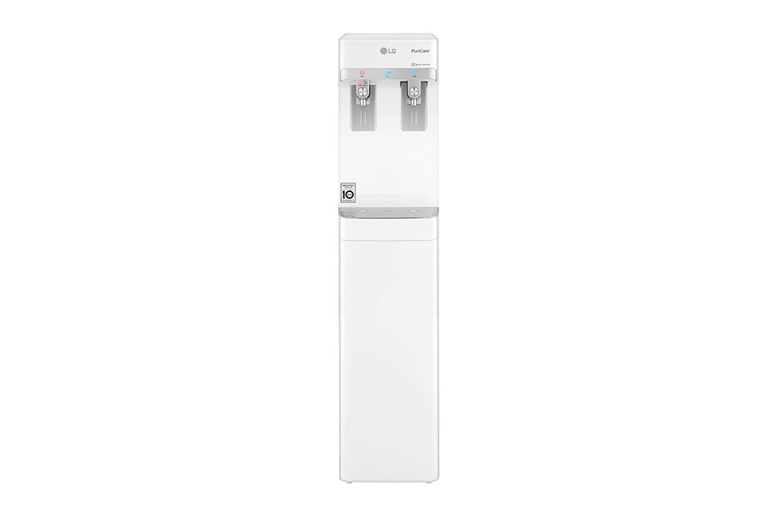 LG Slim Stand LG PuriCare™ Water Purifier with Tankless Cold Water & Big Hot Water Capacity, White, WS410GN