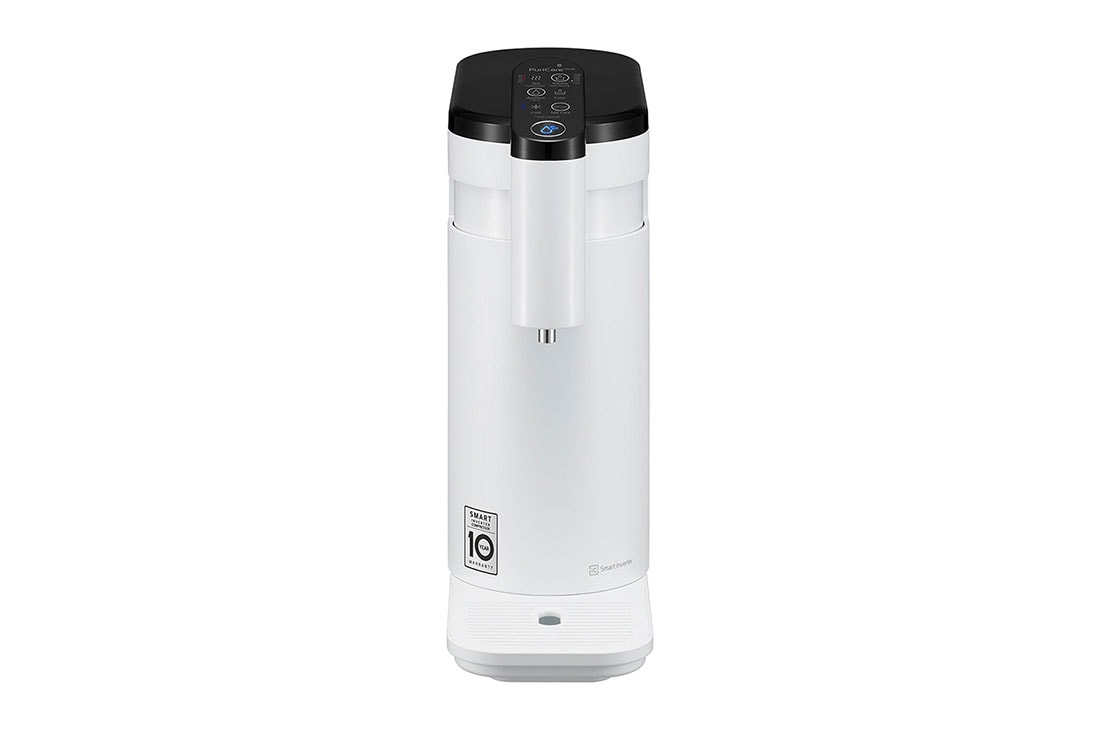 LG PuriCare™ Self-Service Tankless Water Purifier with 4-Stage Filtration Hot/ Cold / Ambient, White  , front view, WD516AN
