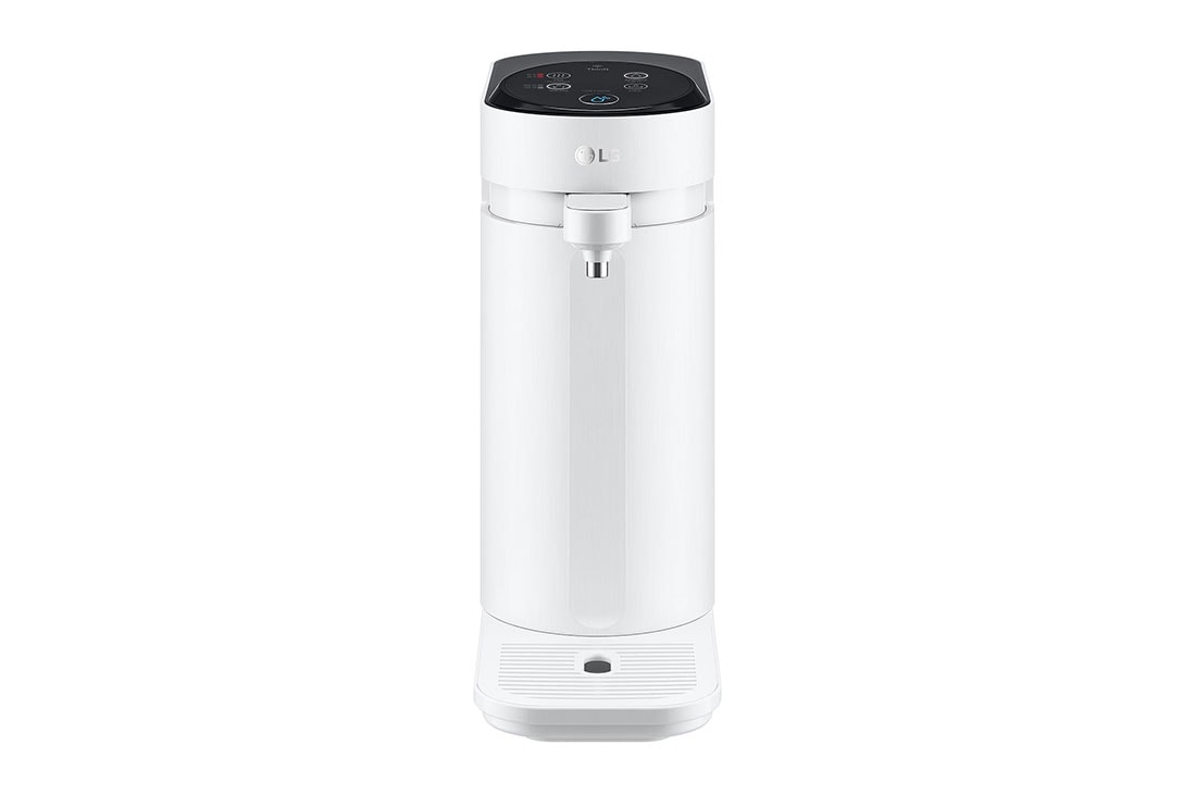 LG PuriCare™ Tankless Water Purifier with 4-Stage filtration Hot / Ambient water, White, front view, WD217AN