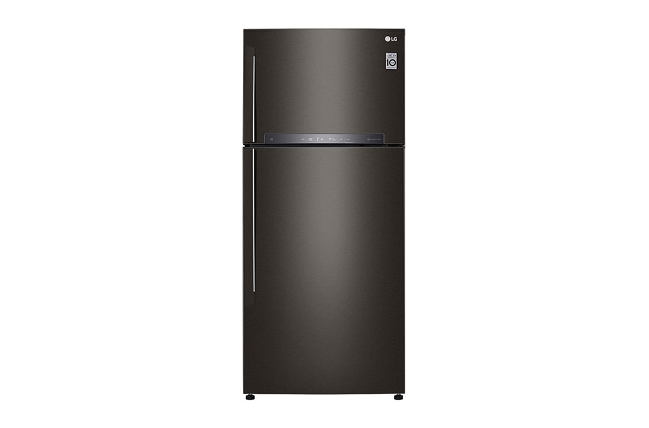 LG IEC Gross 516L Black Steel Top Freezer with Inverter Linear Compressor & DoorCooling+, GN-H602HXHU