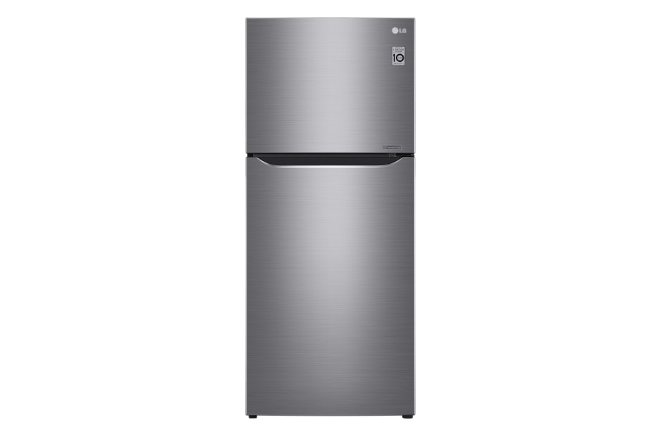 LG IEC Gross 427L Platinum Silver Top Freezer with Inverter Linear Compressor & DoorCooling+, GN-C422SLCU