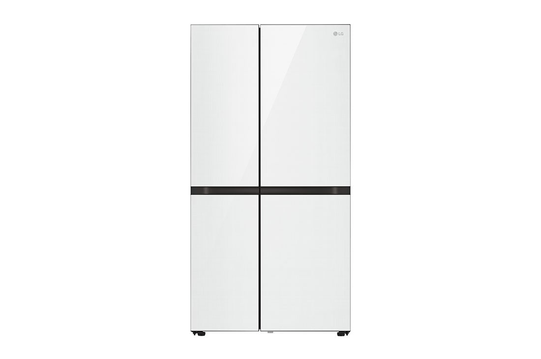 LG 694L Side-by-Side Fridge with Door-in-Door™ in White Glass Finish , gc-m257cqfl, GC-M257CGFL