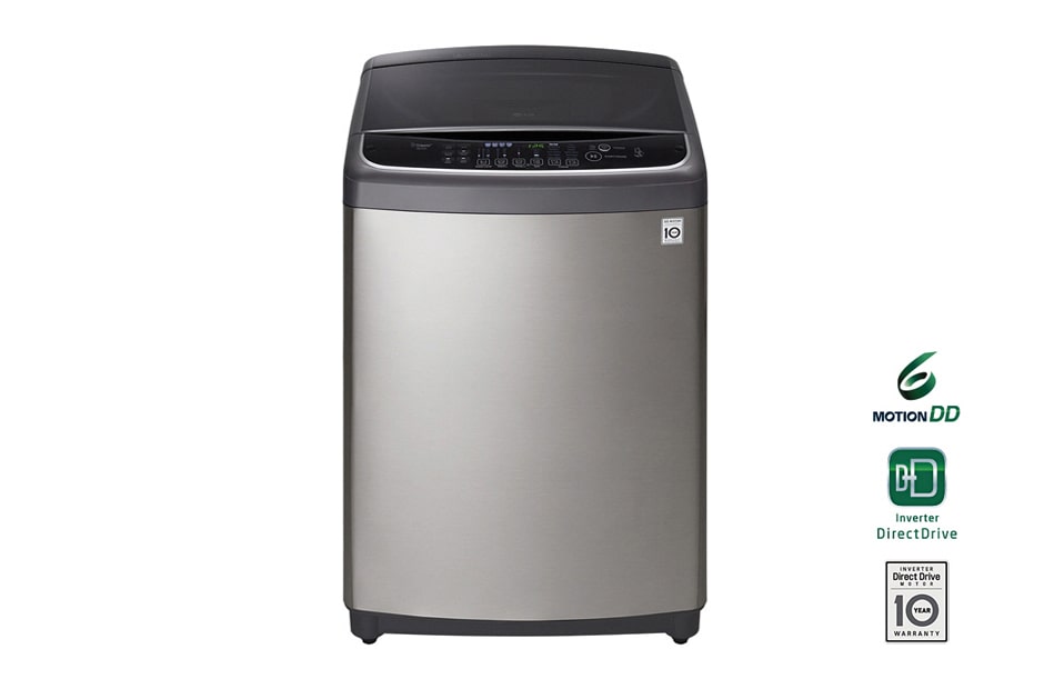 LG 21kg 6 Motion Inverter Direct Drive Top Load Washer with Warm Wash, T2721SSAV
