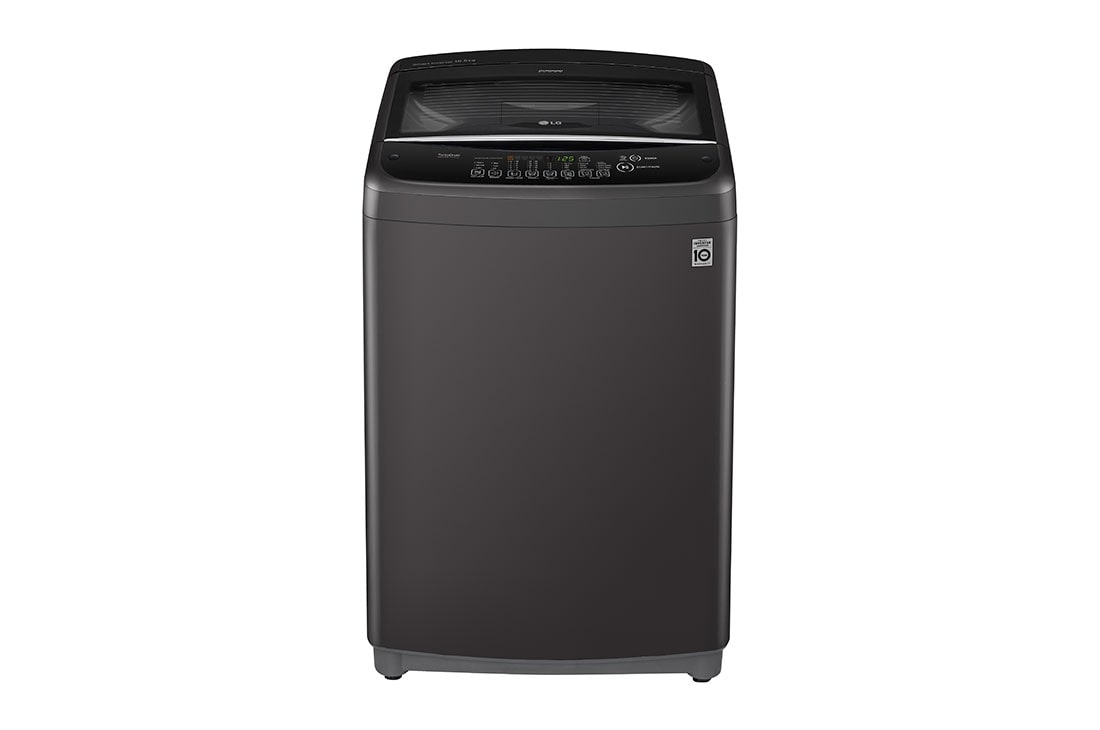 LG 16.5kg Top Load Washer with Smart Inverter, front view, T2516VSAB