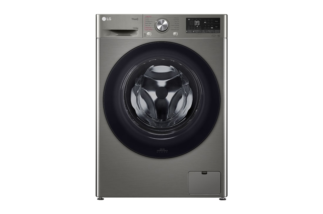 LG 10/6kg Front Load Washer Dryer with AI Direct Drive™, Steam™, FV1410H3P, FV1410H3P
