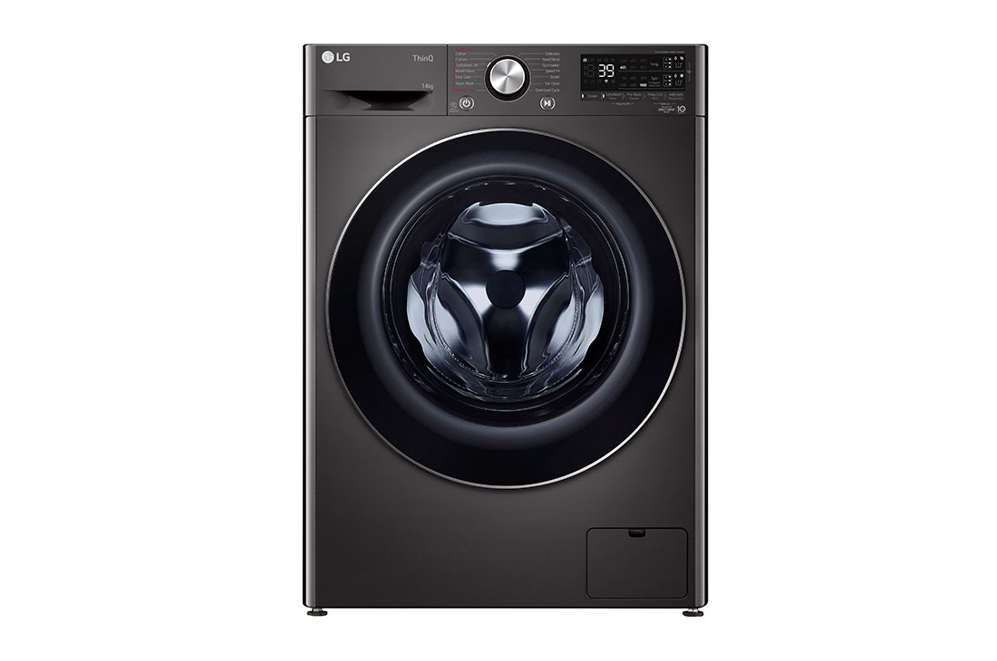 LG 14kg Front Load Washer with AI Direct Drive™ and TurboWash™360˚, front, FV1414S3B