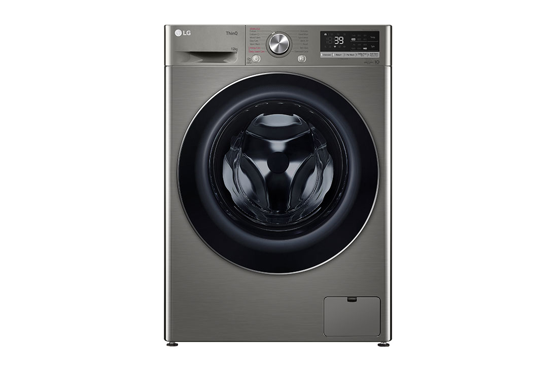 LG 12kg Front Load Washer with AI Direct Drive™  and  TurboWash™360˚, front, FV1412S3P